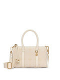 Victoria's Secret White Foyard Small Roll Duffle Bag - British product