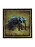 Libra Interiors gold elephant decorative nesting trays set of 2, UK version