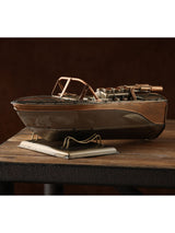 Next Harvey Makin Gold Speed Boat Ornament Nautical Home Decoration- Buy online at McGrocer