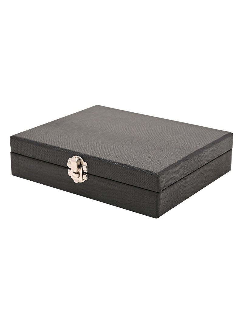 Harvey Makin Widdop Grey 12-slot cufflink box, UK version