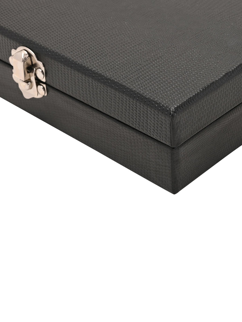 Harvey Makin Widdop Grey 12-slot cufflink box, UK version