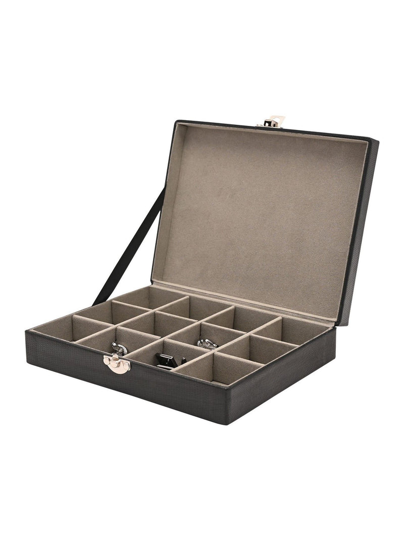 Harvey Makin Widdop Grey 12-slot cufflink box, UK version