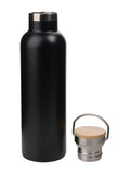 Widdop Black Harvey Makin steel sports bottle black 750ml (British brand)