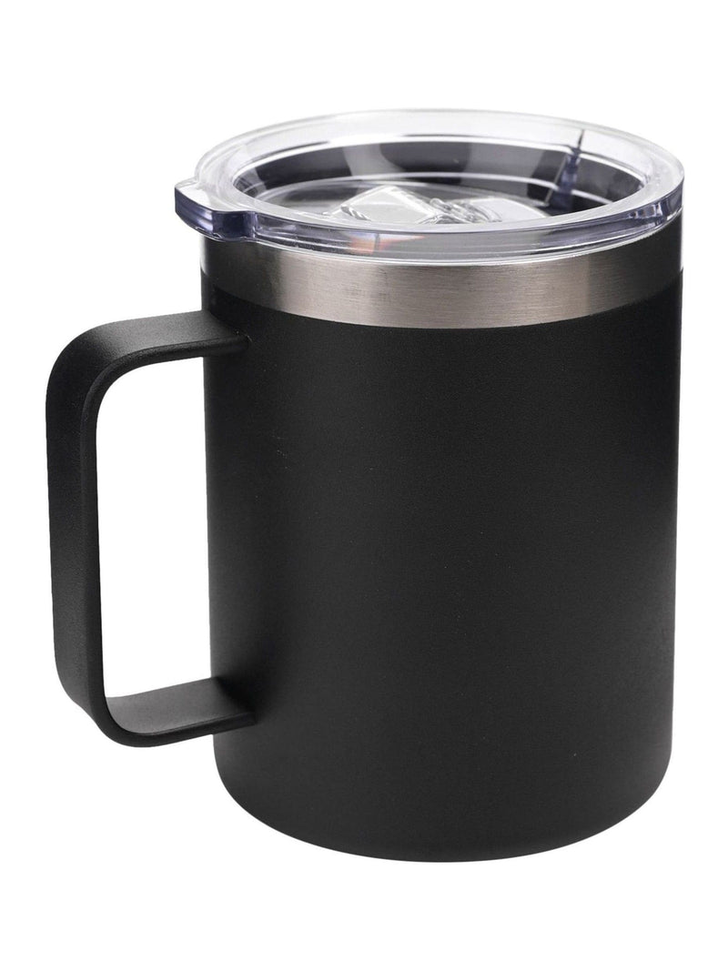 Widdop Black Harvey Makin steel travel mug 12oz (British brand)