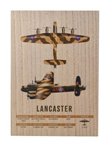 Next Widdop RAF Wood Effect Lancaster Bomber Wall Plaque A3- Buy online at McGrocer