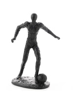 Harvey Makin Fußballerfigur, schwarzes Kunstharz, 22.5 cm hoch