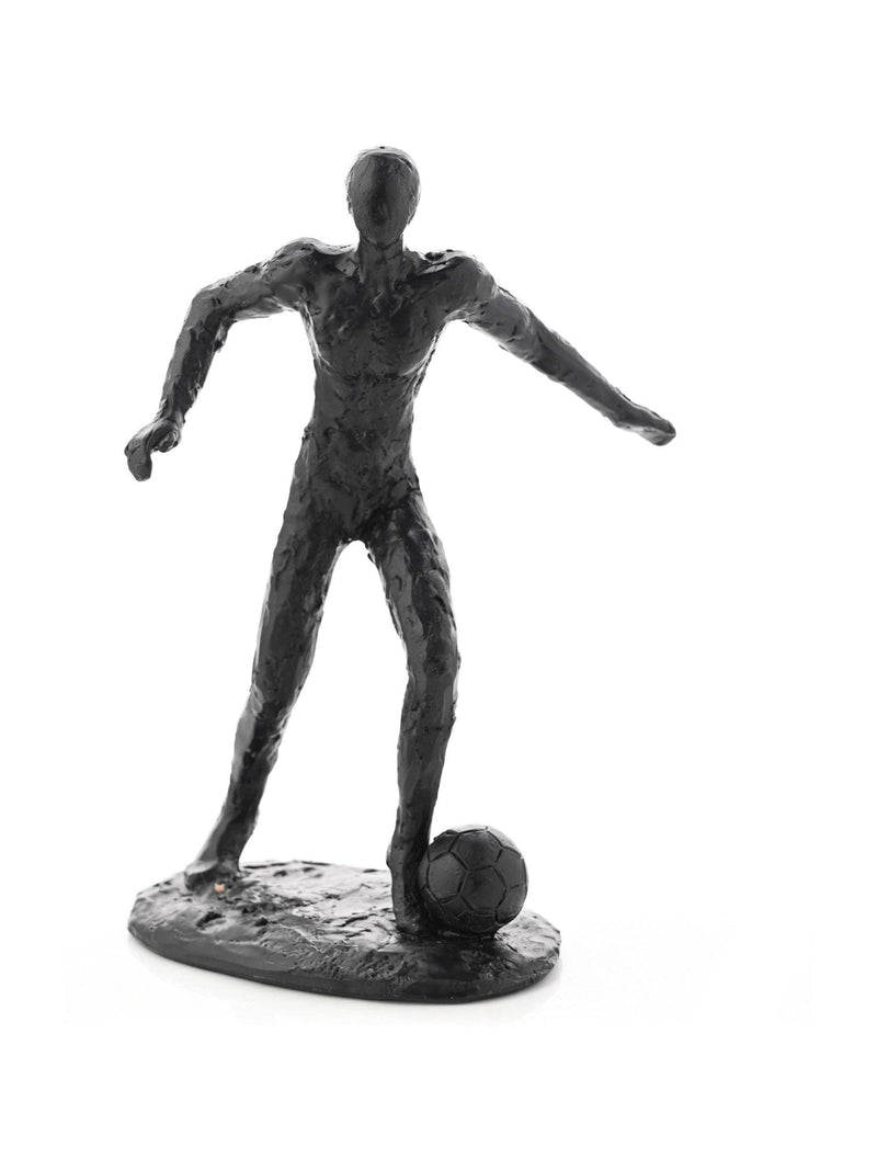 Harvey Makin black footballer figurine 22.5cm height, UK version
