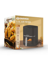Next Daewoo Black 5.5L Air Fryer With Window- Buy online at McGrocer