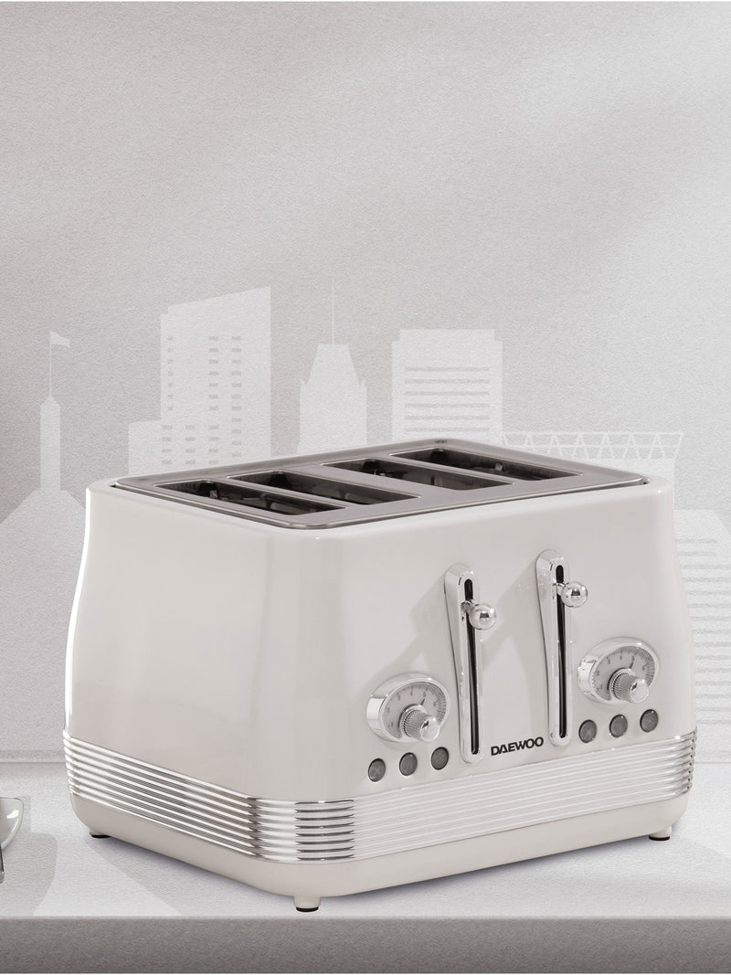 Daewoo Denver buttermilk 4 slice toaster - British product