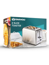 Next Daewoo Stainless Steel 2 Slice Toaster- Buy online at McGrocer