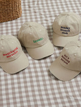 Next Made Yours Personalised Embroidered Slogan Cream Baseball Cap- Buy online at McGrocer