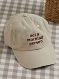 Made Yours personalised embroidered cream baseball cap, UK version