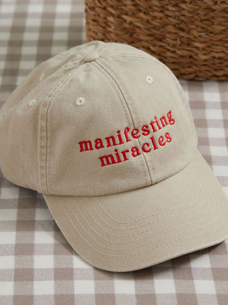 Made Yours personalised embroidered cream baseball cap, UK version