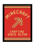 Pyramid International Minecraft framed print Crafting Since Alpha - British product