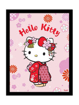 Next Pyramid International Pink Hello Kitty Kimono Collector Print Framed 45x1.5x35cm- Buy online at McGrocer