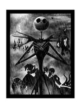 Next Pyramid International Black Nightmare Before Christmas Jack Storm Framed Print- Buy online at McGrocer