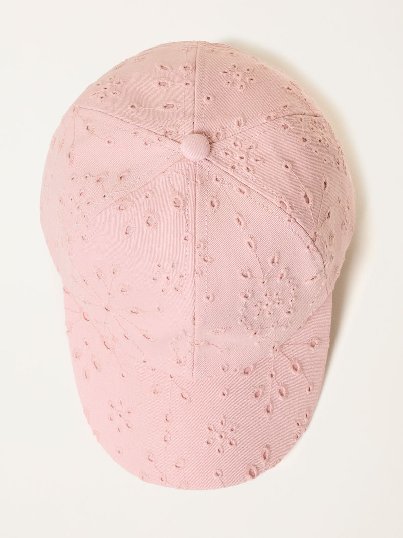 FatFace pink broderie cap (British brand)