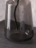 Zandra spring green ribbed glass table lamp (British brand)