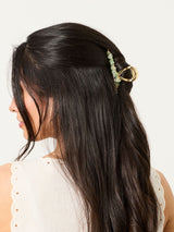 Next FatFace Green Metal Stone Claw Clip- Buy online at McGrocer