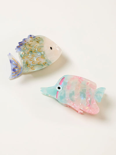 Next FatFace Multi 2 Pack Fish Claw Clips- Buy online at McGrocer