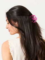 Next FatFace Pink Flower Wrapped Claw Clip- Buy online at McGrocer