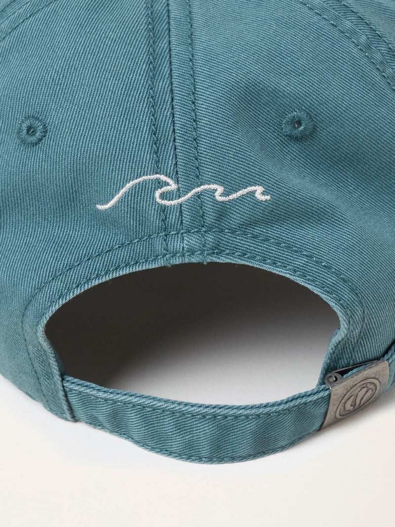 FatFace teal blue wave embroidered cap (British brand)