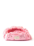 The Flat Lay Co. embroidered velvet drawstring makeup bag, UK version