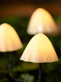 The Solar Centre warm white XL mushroom stake lights - British product