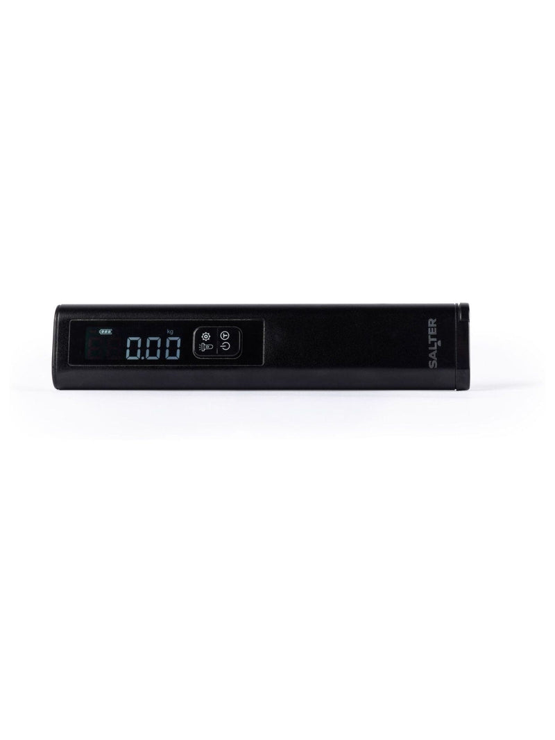 Salter black aluminium luggage scale with digital display - British product