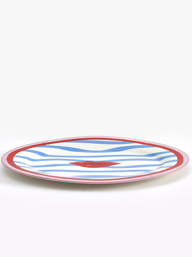 Eleanor Bowmer Multi Electric Coast Lips Serve Platter ONE - British product