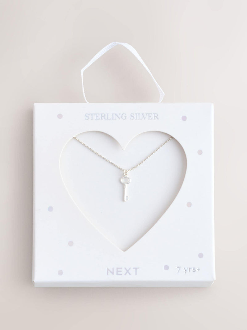 Silver sterling silver key necklace - British product