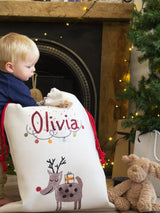 Next Solesmith Personalised Reindeer Christmas Sack- Buy online at McGrocer