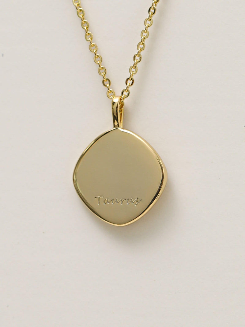 Jon Richard Taurus horoscope pendant 18ct gold plated - British product