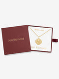 Jon Richard Taurus horoscope pendant 18ct gold plated - British product
