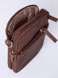 Lakeland Leather brown Harstone travel bag with cross-body strap (British brand)