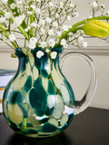 Nina Campbell green confetti jug vase - British product