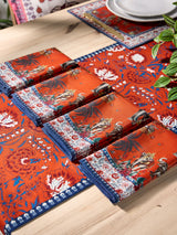 Next Joe Browns Red Serene Bohemian Cotton Napkins 4 Pack- Buy online at McGrocer