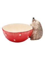 Next Country Living White Toadstool & Hedgehog Ceramic Serving Bowl- Buy online at McGrocer