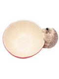Country Living White Toadstool & Hedgehog Ceramic Serving Bowl - British product