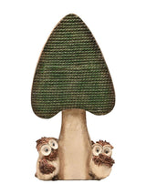 Next Country Living Green 2 Owls Mushroom Ornament Garden Ornament 42cm- Buy online at McGrocer