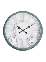 Next Country Living Blue Garden Clock 18-inch Outdoor Clock- Buy online at McGrocer