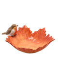 Country Living ceramic serving bowl with orange robin leaf design 27.5cm - British product
