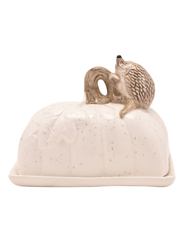 Country Living White Hedgehog Butter Dish - British product