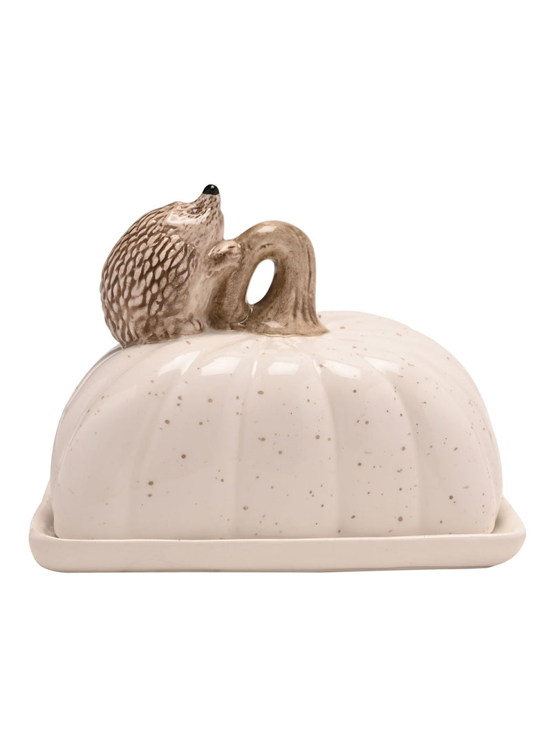 Country Living White Hedgehog Butter Dish - British product