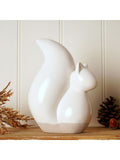 Country Living orange ceramic squirrel ornament 20cm - British product