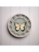 Next Country Living Green Butterfly Outdoor Clock- Buy online at McGrocer