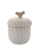 Next Country Living White Small Acorn Ceramic Storage Jar- Buy online at McGrocer