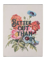 Next Country Living Cream Better Out Than In Humorous Wall Plaque 40cm x 30cm- Buy online at McGrocer