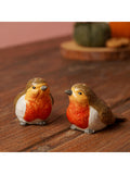 Country Living Brown Robin salt and pepper pots - British product