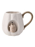 Country Living white hedgehog mug 9.5cm - British product